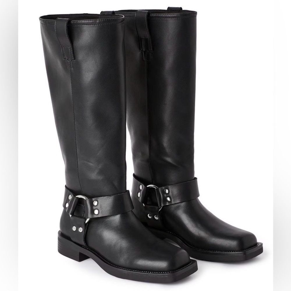 MOTO BOOTS- FRYE INSPIRED